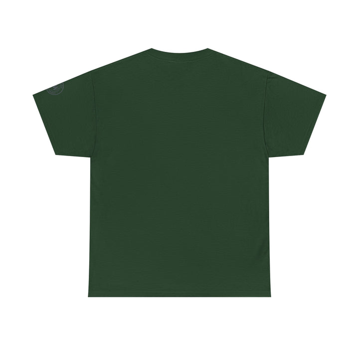 Forest green t-shirt by S&amp;W Gallus with a round neck and short sleeves.