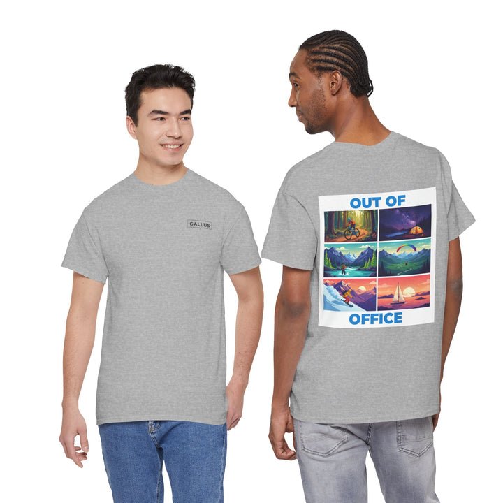 Out of Office T‑Shirt — Retro Travel Adventure Graphic Tee