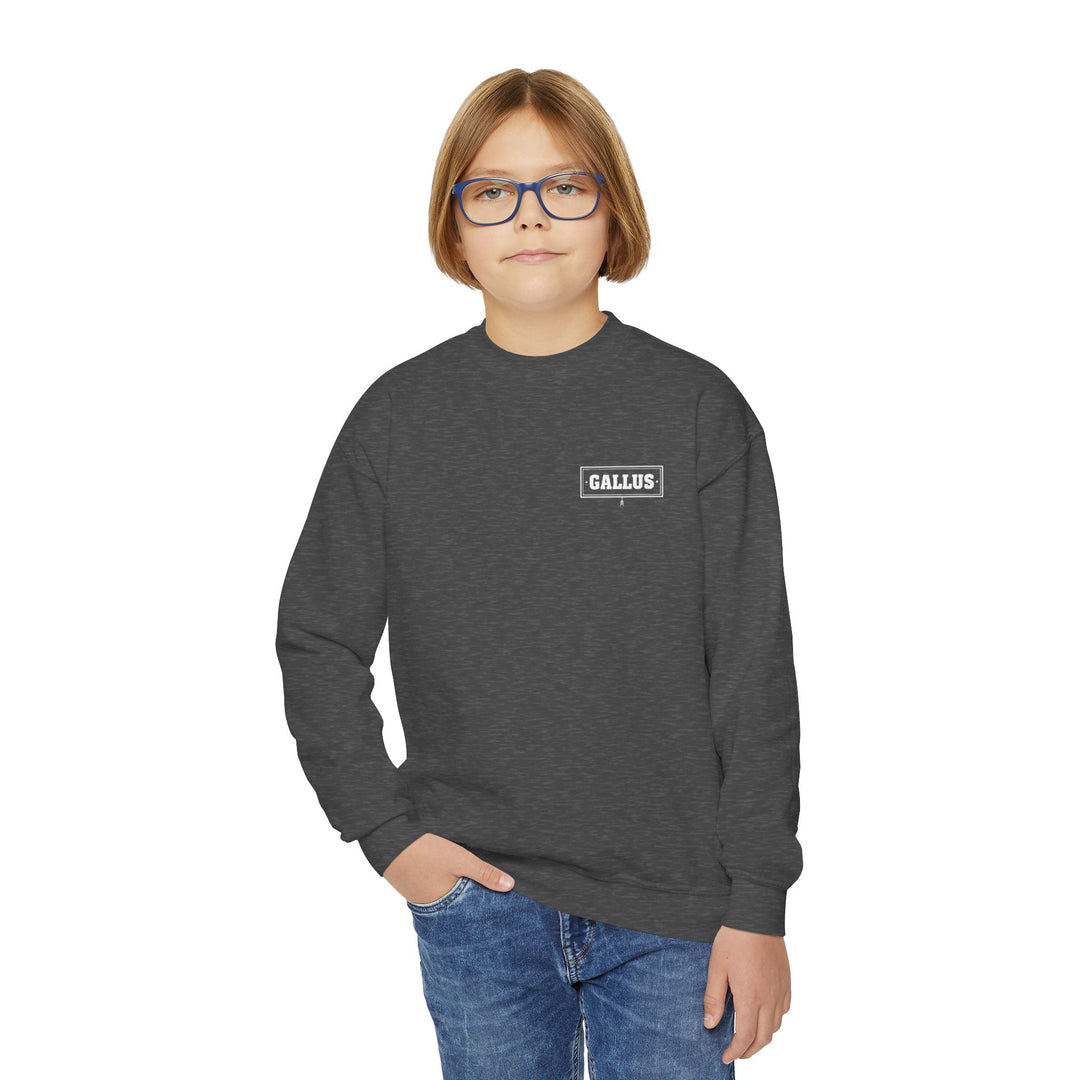 Youth Crewneck Sweatshirt — "The Little Explorers Club" Kids Adventure Crew