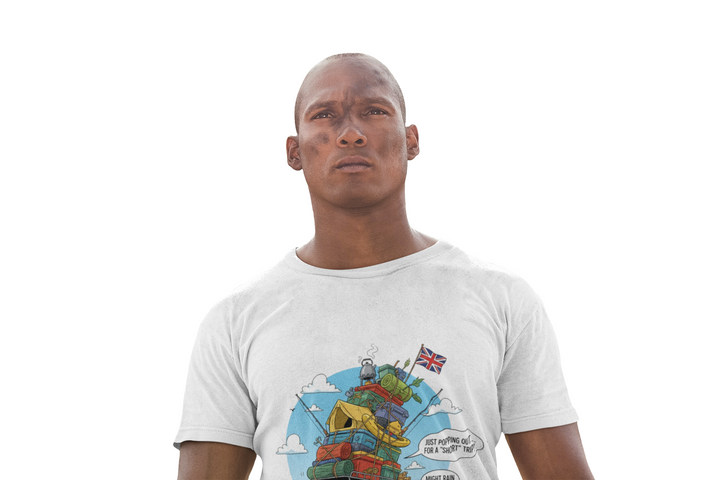 Retro Mountain Adventure T-Shirt - Vintage Camper Van Graphic Tee