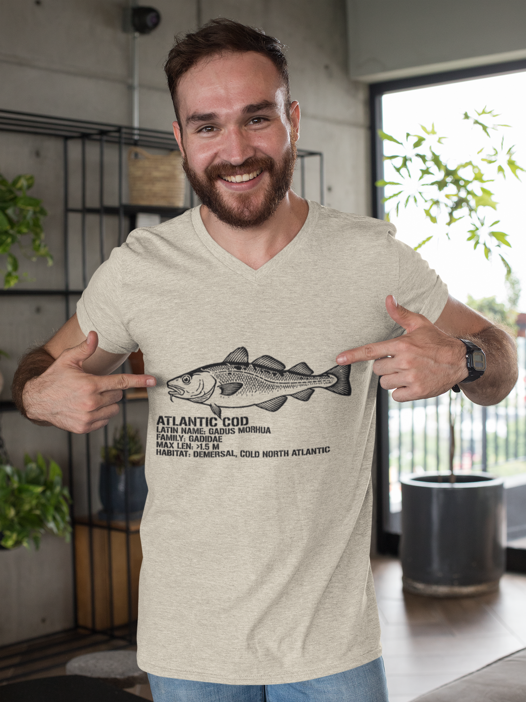 Atlantic Cod Graphic T-Shirt for Anglers