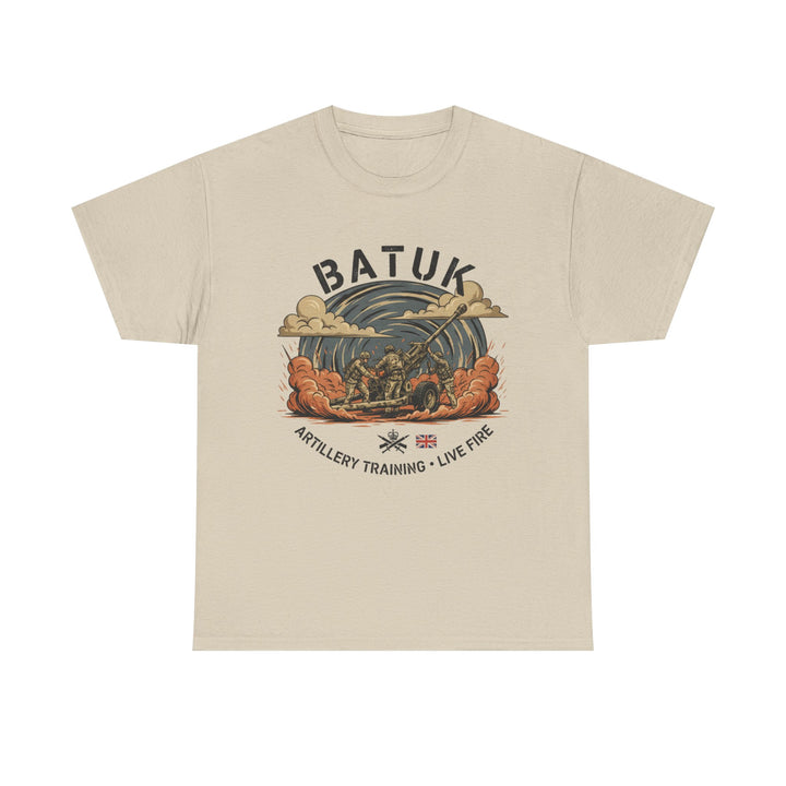 BATUK Artillery Training Tee — "Live Fire" Military Crew T-Shirt