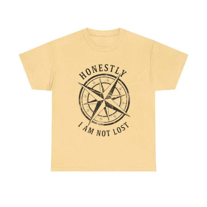 Honestly I Am Not Lost Compass T-Shirt — Adventure Travel Tee