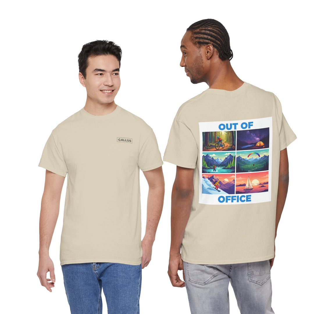 Out of Office T‑Shirt — Retro Travel Adventure Graphic Tee