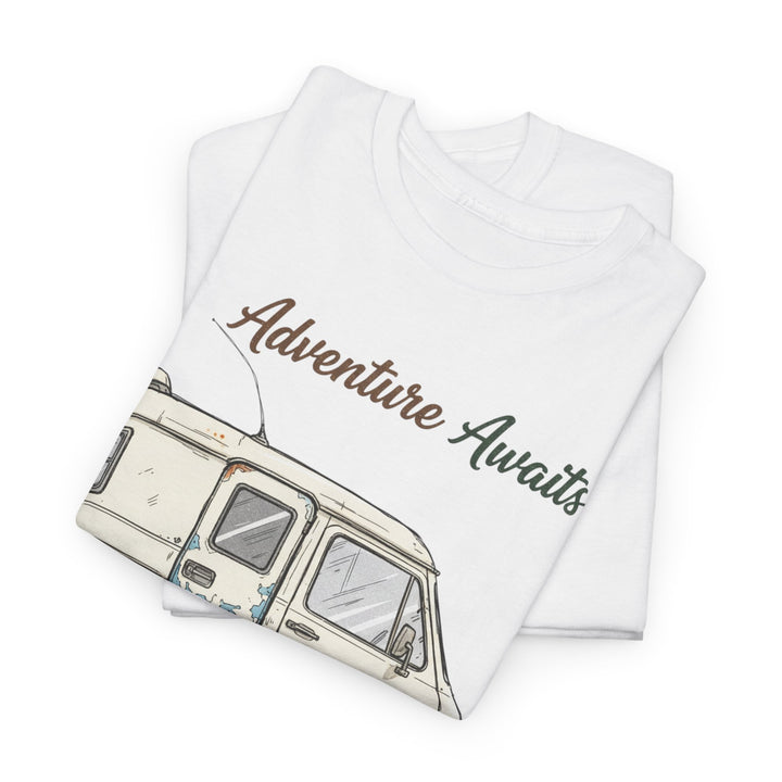Retro Van Life Adventure T-Shirt - Classic Campervan Graphic Tee