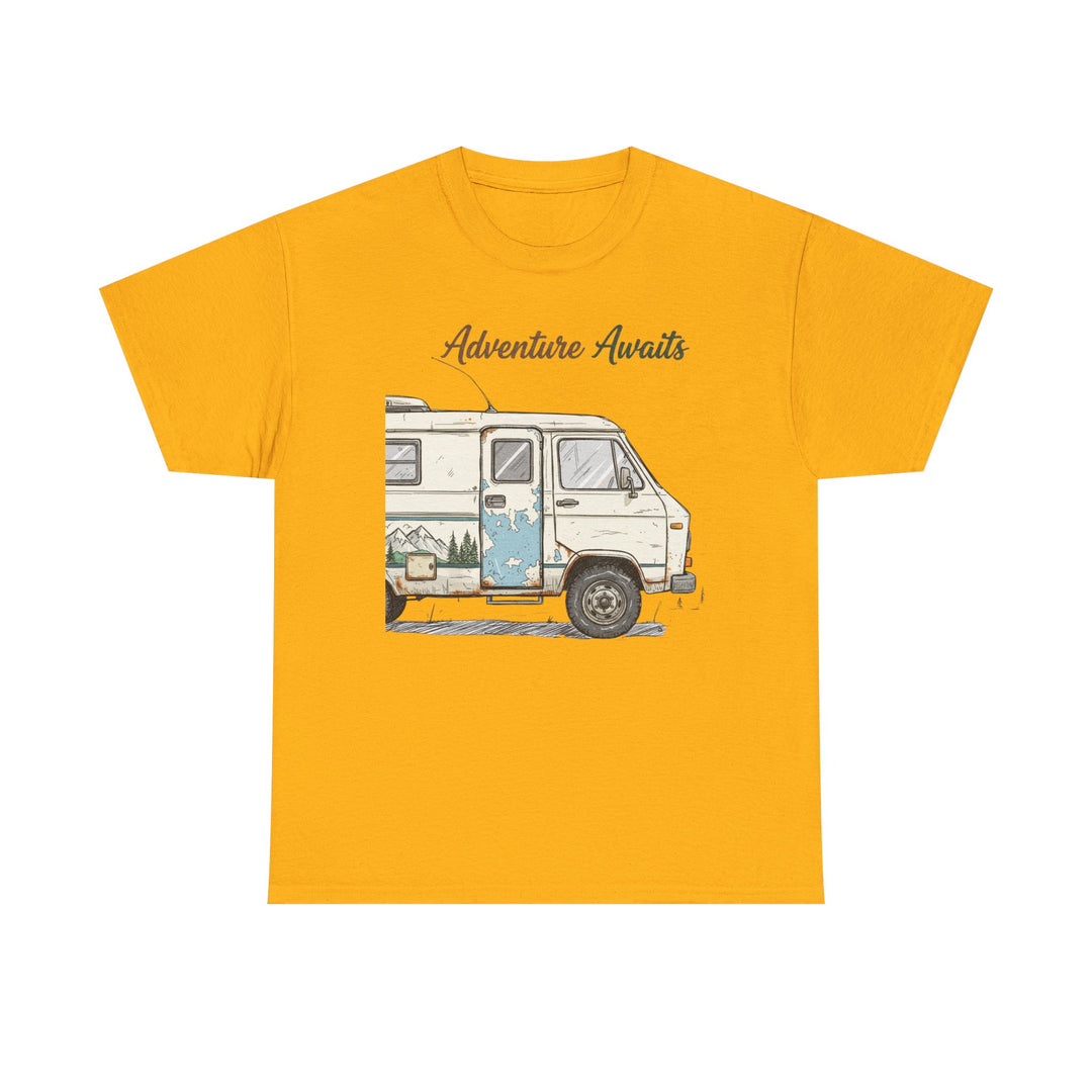 Retro Van Life Adventure T-Shirt - Classic Campervan Graphic Tee