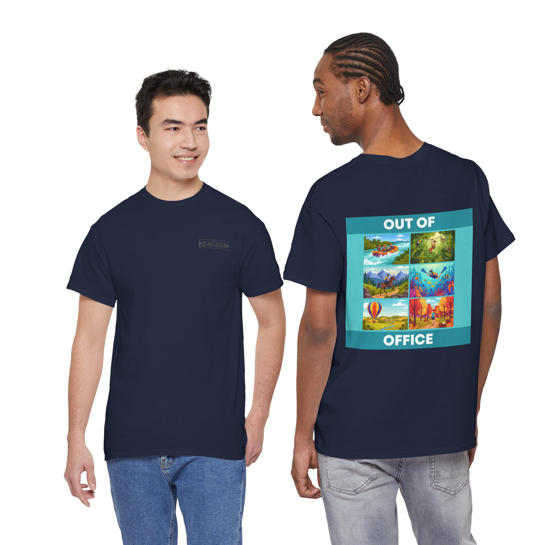 Out of Office Tee — Travel Scenes Graphic T-Shirt