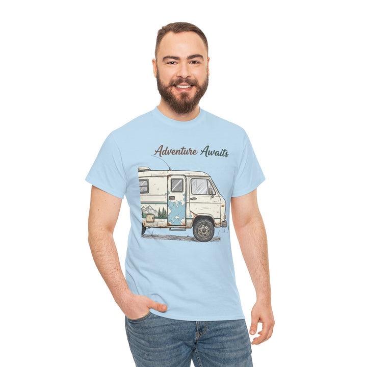 Retro Van Life Adventure T-Shirt - Classic Campervan Graphic Tee