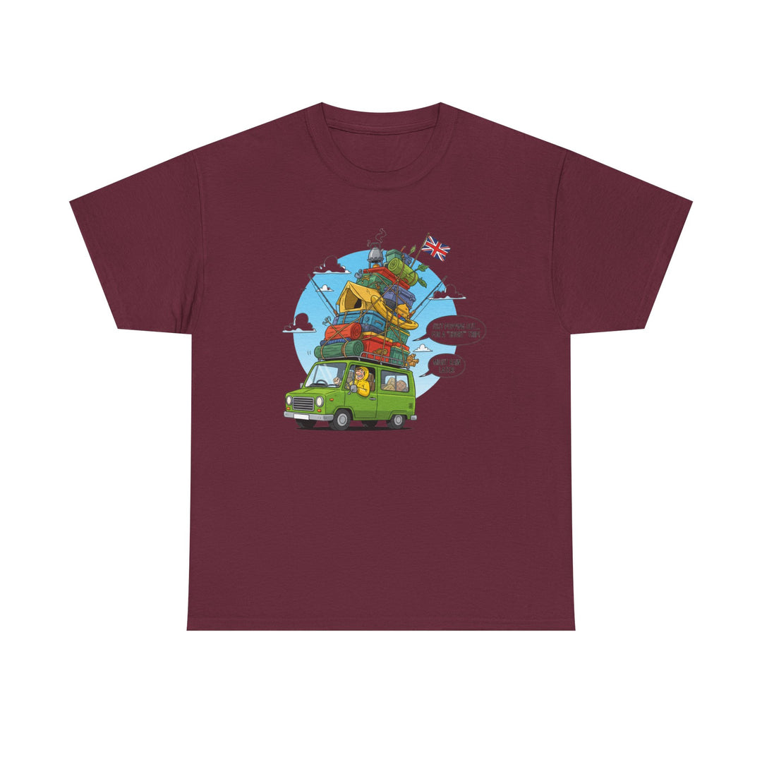Retro Mountain Adventure T-Shirt - Vintage Camper Van Graphic Tee