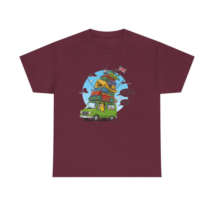 Retro Mountain Adventure T-Shirt - Vintage Camper Van Graphic Tee