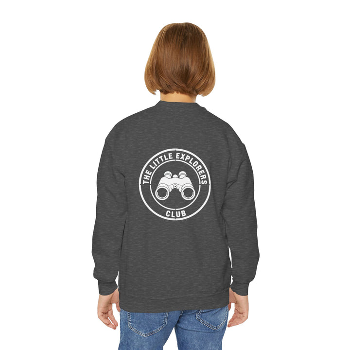 Youth Crewneck Sweatshirt — "The Little Explorers Club" Kids Adventure Crew