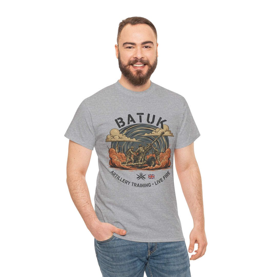BATUK Artillery Training Tee — "Live Fire" Military Crew T-Shirt