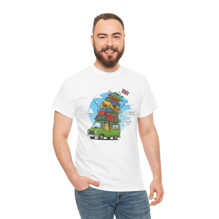 Retro Mountain Adventure T-Shirt - Vintage Camper Van Graphic Tee