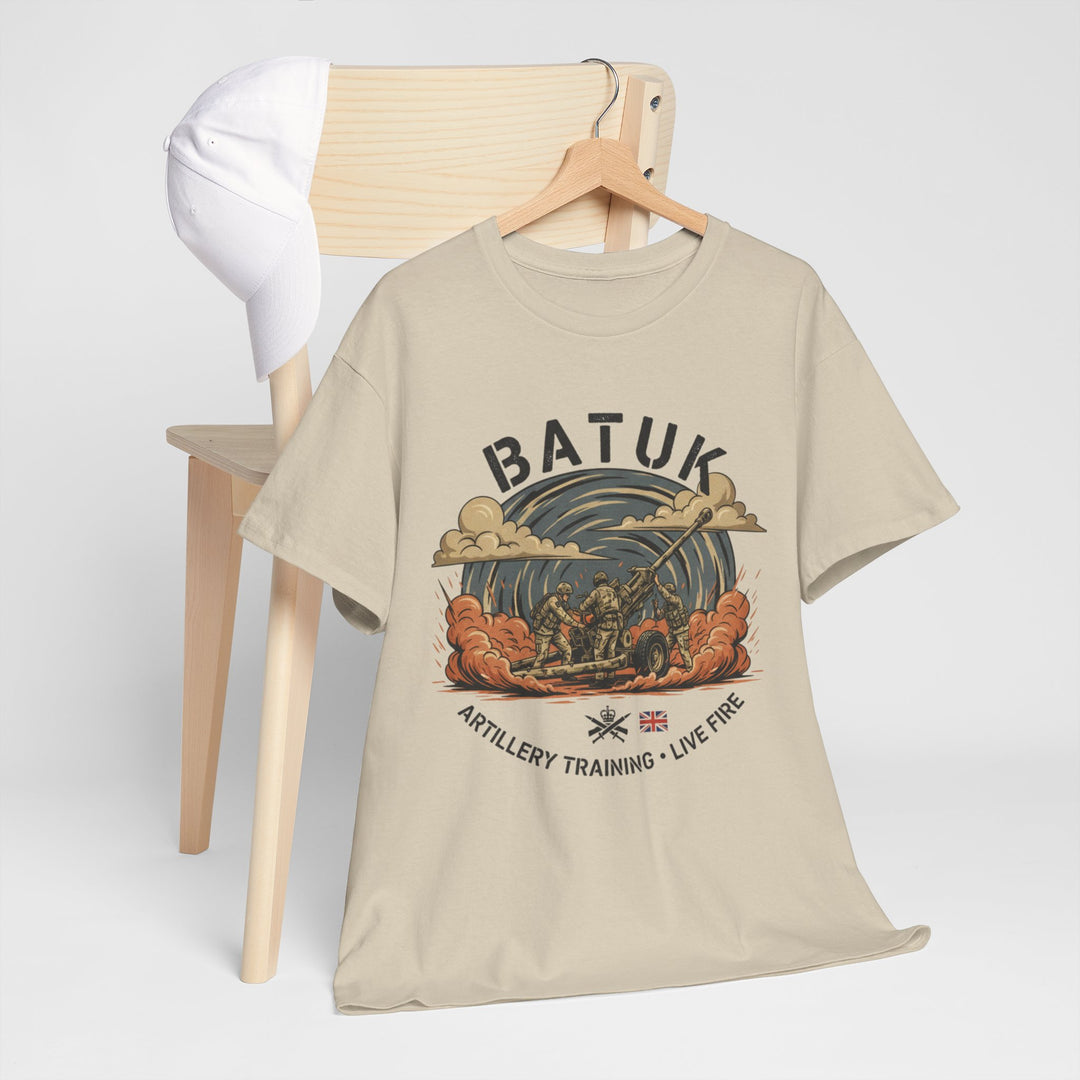 BATUK Artillery Training Tee — "Live Fire" Military Crew T-Shirt