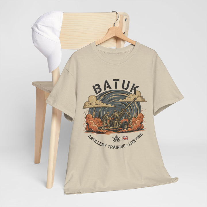 BATUK Artillery Training Tee — "Live Fire" Military Crew T-Shirt