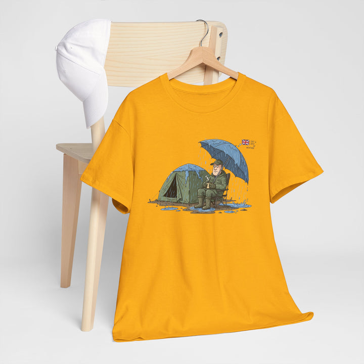 Retro Mountain Camper Graphic T-Shirt — Vintage Van Life Adventure Tee