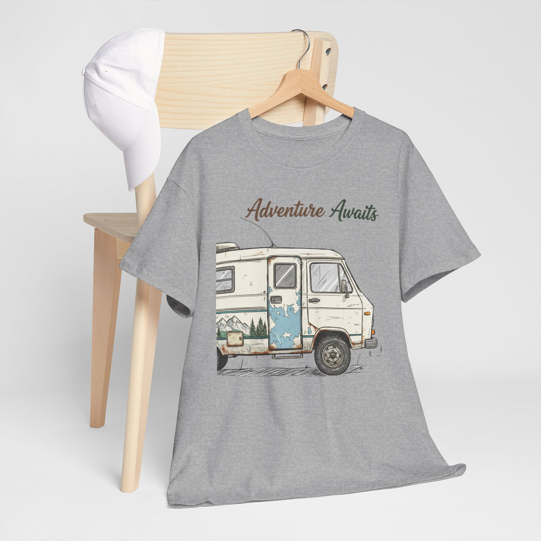 Retro Van Life Adventure T-Shirt - Classic Campervan Graphic Tee