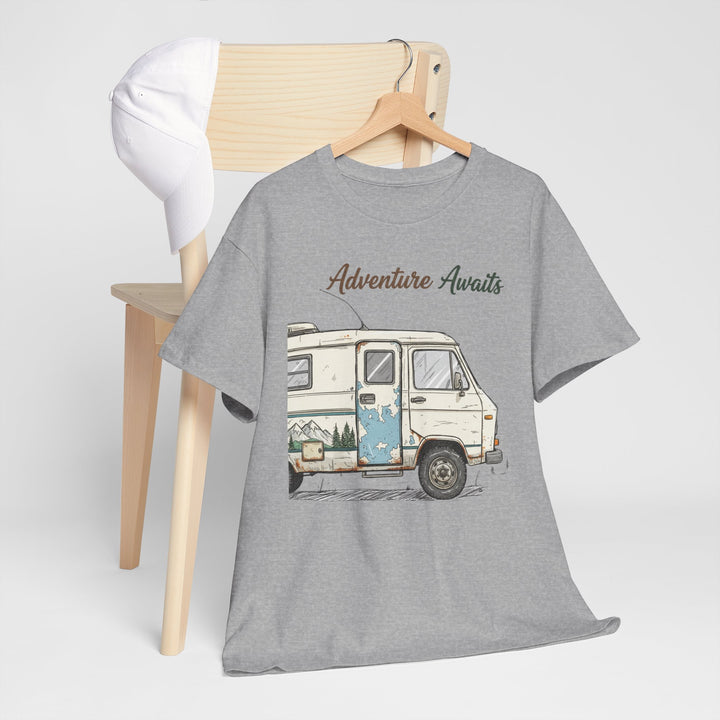 Retro Van Life Adventure T-Shirt - Classic Campervan Graphic Tee