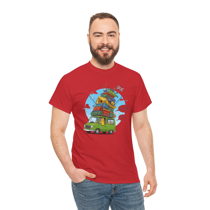 Retro Mountain Adventure T-Shirt - Vintage Camper Van Graphic Tee