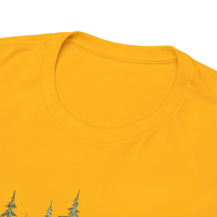 Van Life Adventure T-Shirt - Retro Camper Van &amp; Rooftop Tent Tee