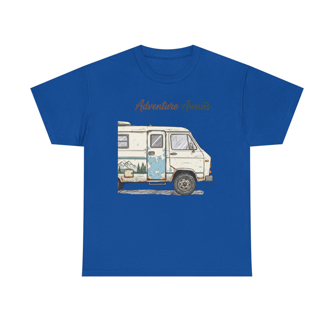 Retro Van Life Adventure T-Shirt - Classic Campervan Graphic Tee