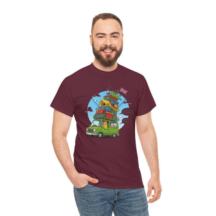 Retro Mountain Adventure T-Shirt - Vintage Camper Van Graphic Tee