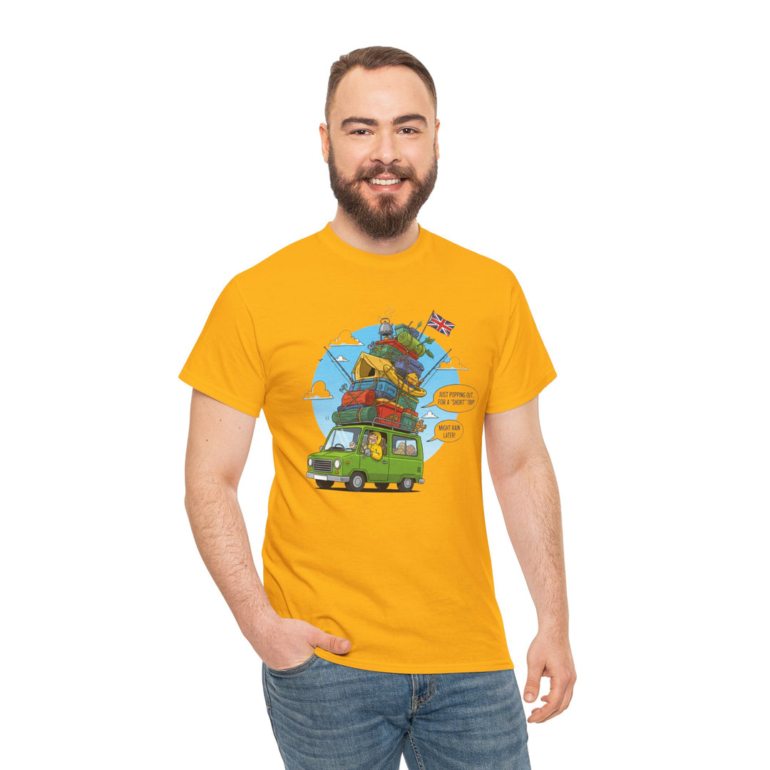 Retro Mountain Adventure T-Shirt - Vintage Camper Van Graphic Tee