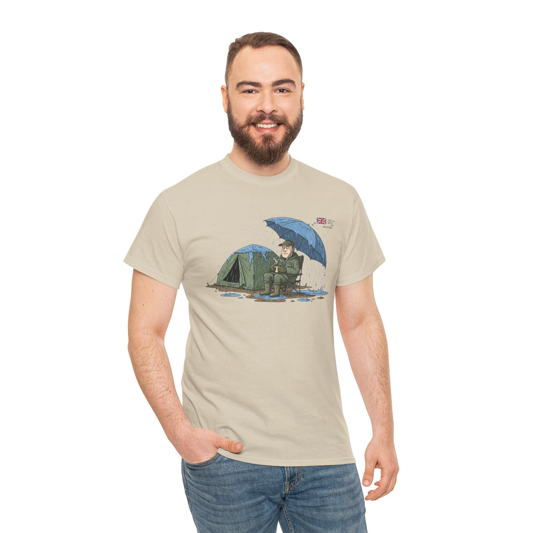 Retro Mountain Camper Graphic T-Shirt — Vintage Van Life Adventure Tee