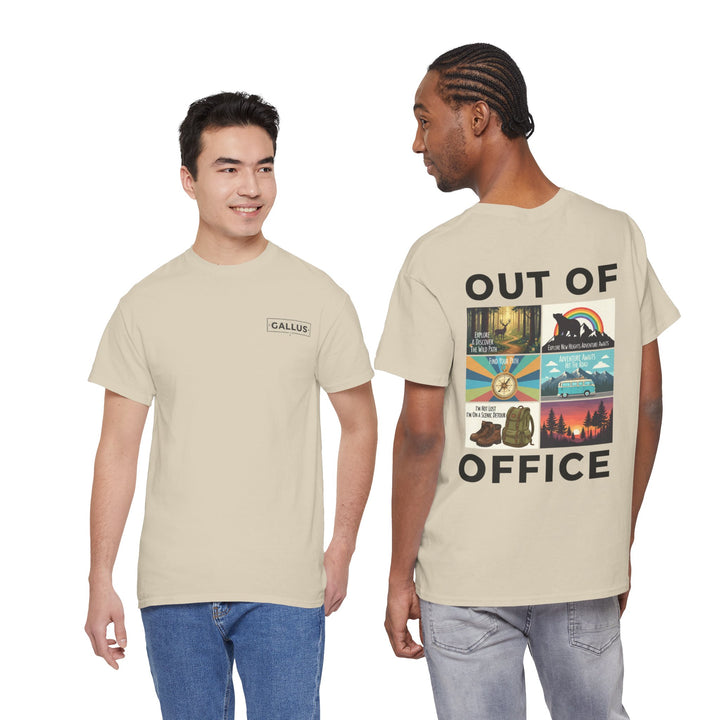 Out of Office Tee — Adventure Travel Graphic T-Shirt