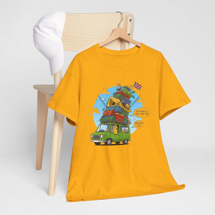 Retro Mountain Adventure T-Shirt - Vintage Camper Van Graphic Tee