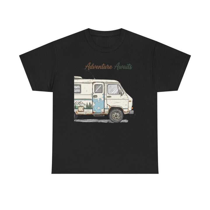 Retro Van Life Adventure T-Shirt - Classic Campervan Graphic Tee