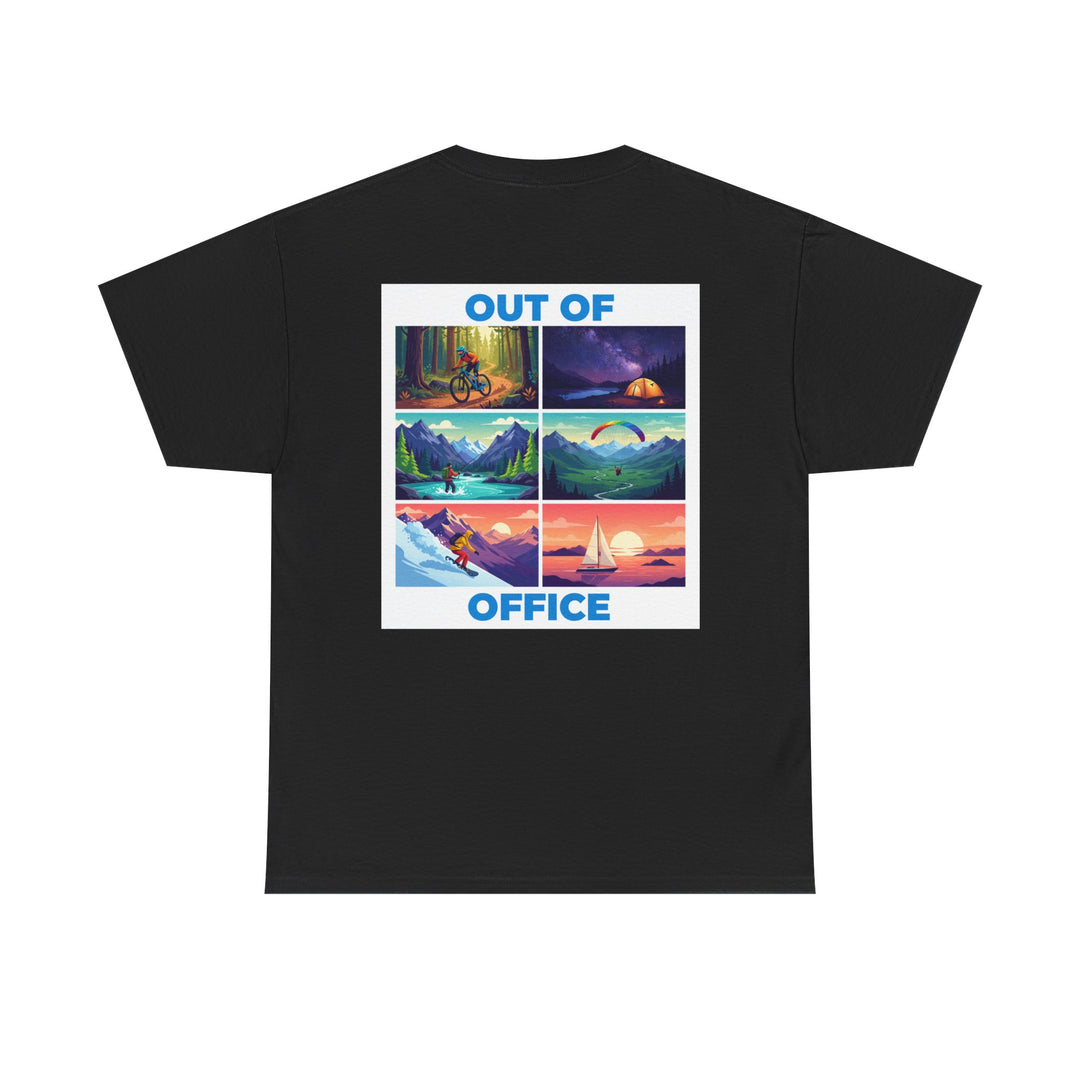 Out of Office T‑Shirt — Retro Travel Adventure Graphic Tee