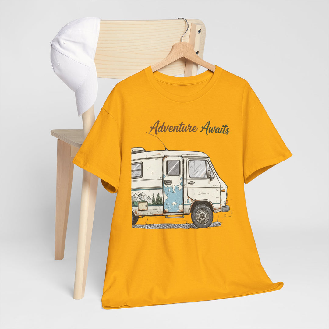 Retro Van Life Adventure T-Shirt - Classic Campervan Graphic Tee