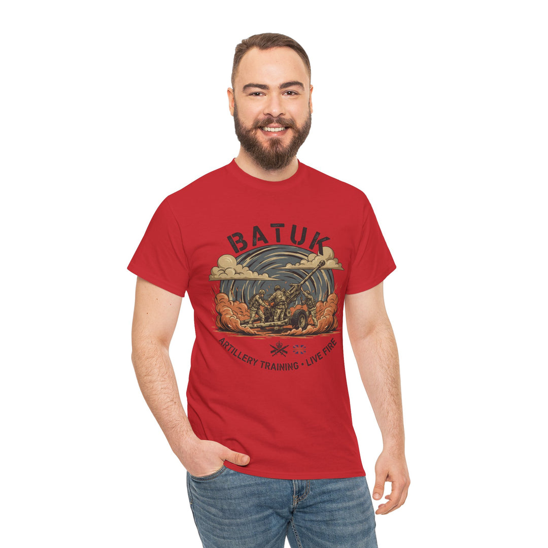 BATUK Artillery Training Tee — "Live Fire" Military Crew T-Shirt