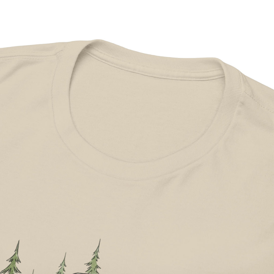 Van Life Adventure T-Shirt - Retro Camper Van &amp; Rooftop Tent Tee