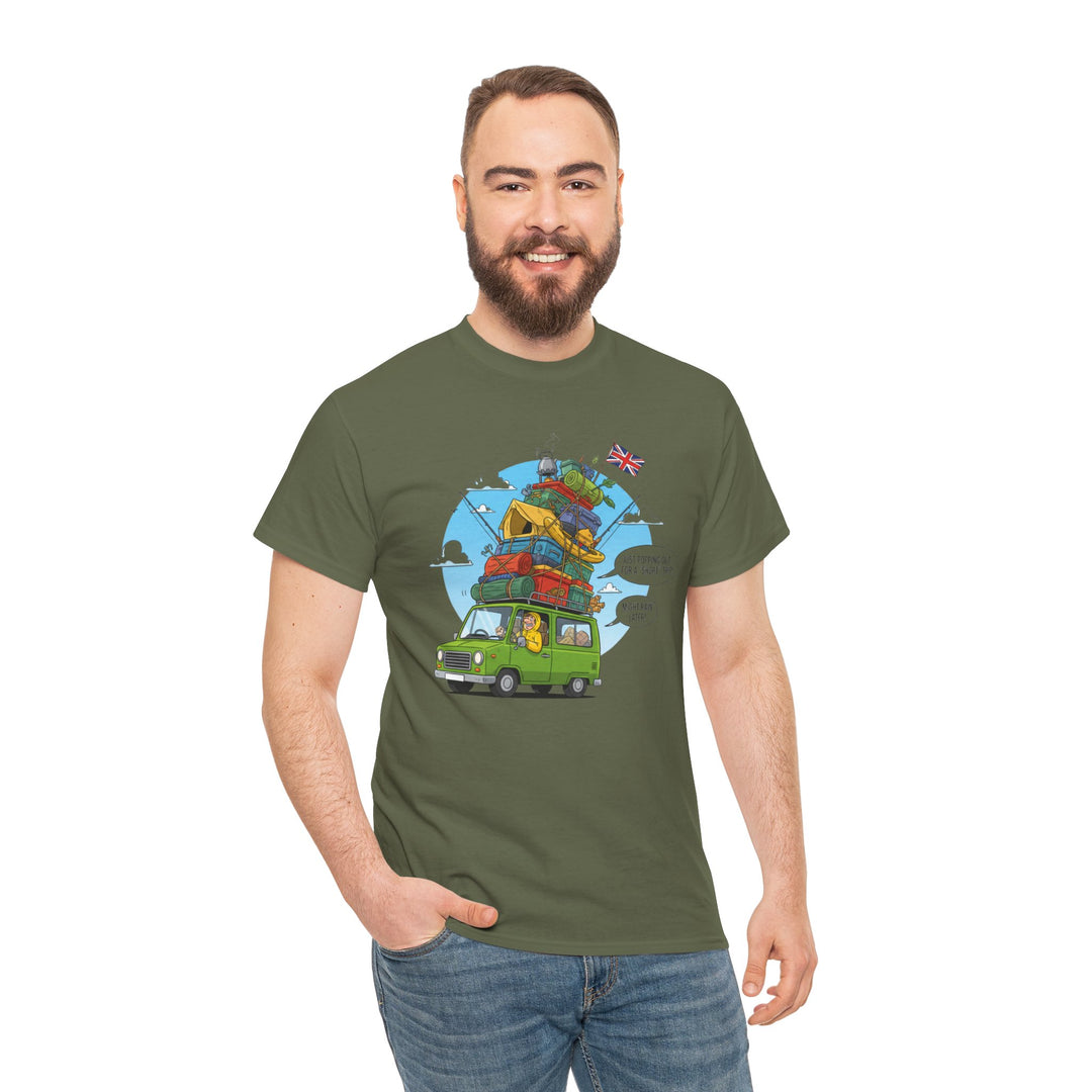Retro Mountain Adventure T-Shirt - Vintage Camper Van Graphic Tee