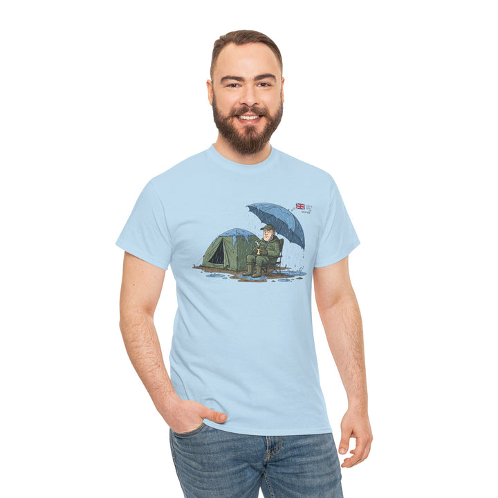 Retro Mountain Camper Graphic T-Shirt — Vintage Van Life Adventure Tee