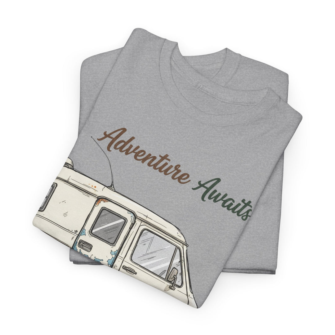 Retro Van Life Adventure T-Shirt - Classic Campervan Graphic Tee