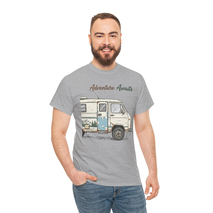 Retro Van Life Adventure T-Shirt - Classic Campervan Graphic Tee