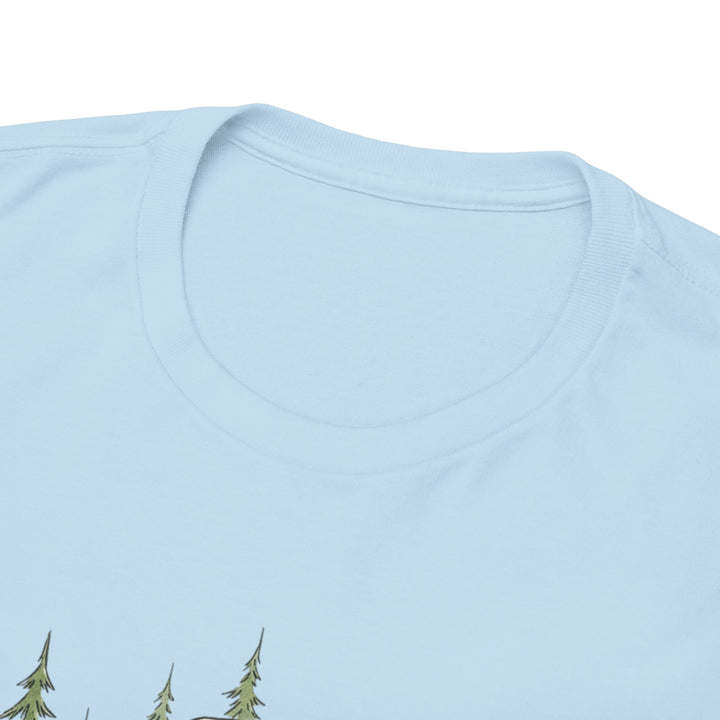 Van Life Adventure T-Shirt - Retro Camper Van &amp; Rooftop Tent Tee