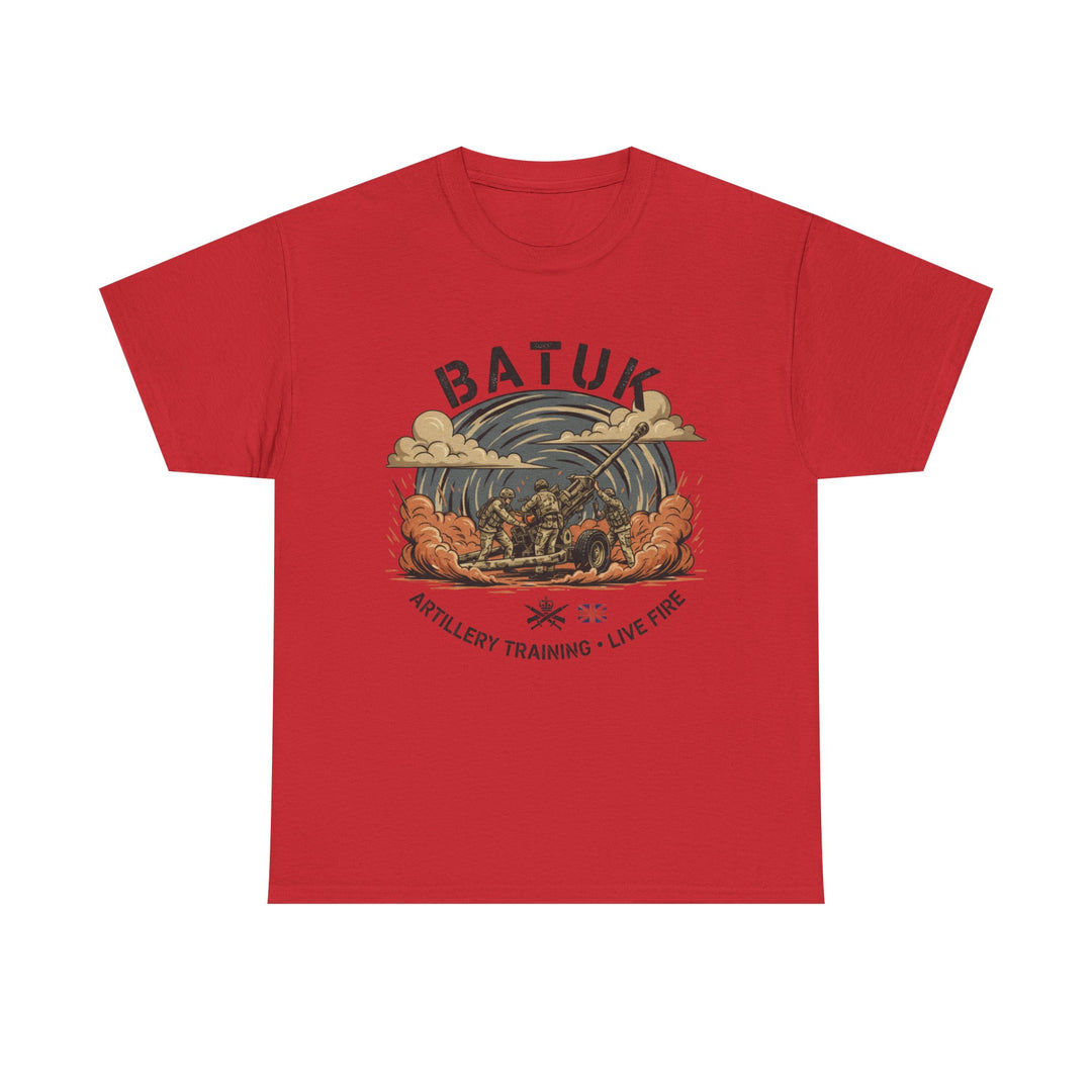 BATUK Artillery Training Tee — "Live Fire" Military Crew T-Shirt