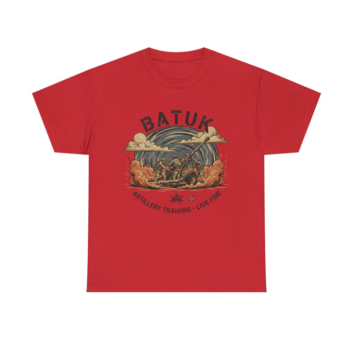 BATUK Artillery Training Tee — "Live Fire" Military Crew T-Shirt