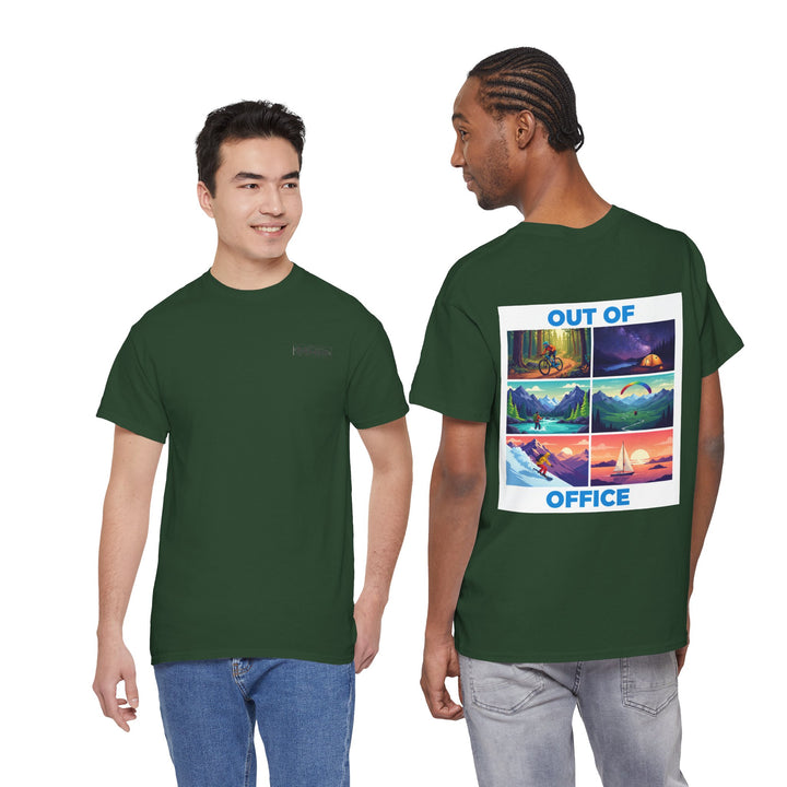 Out of Office T‑Shirt — Retro Travel Adventure Graphic Tee
