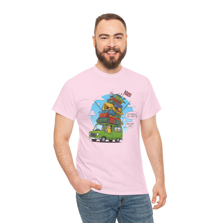 Retro Mountain Adventure T-Shirt - Vintage Camper Van Graphic Tee