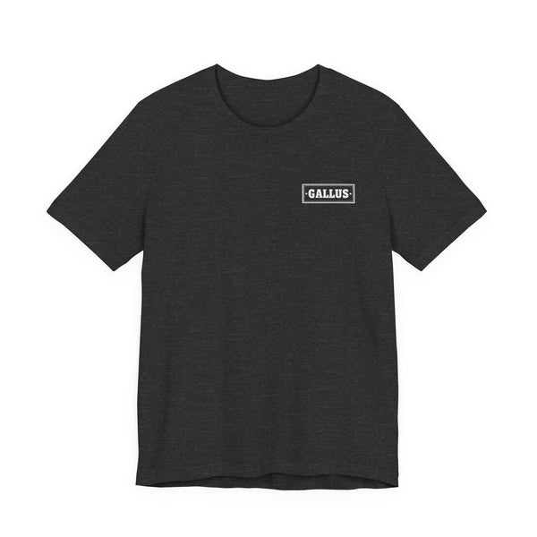 Gallus Vertical Logo T‑Shirt — Minimalist Graphic Tee