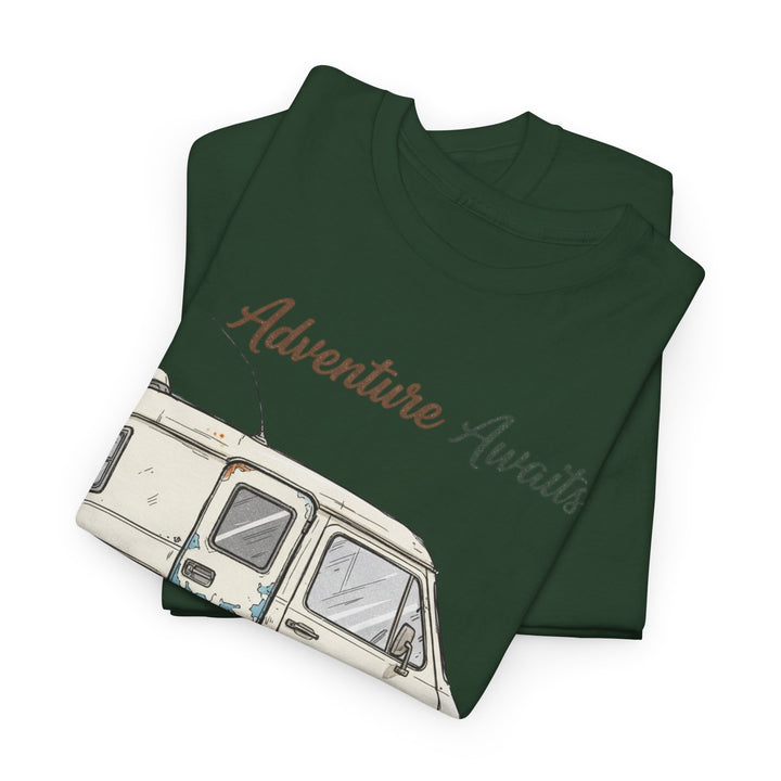 Retro Van Life Adventure T-Shirt - Classic Campervan Graphic Tee