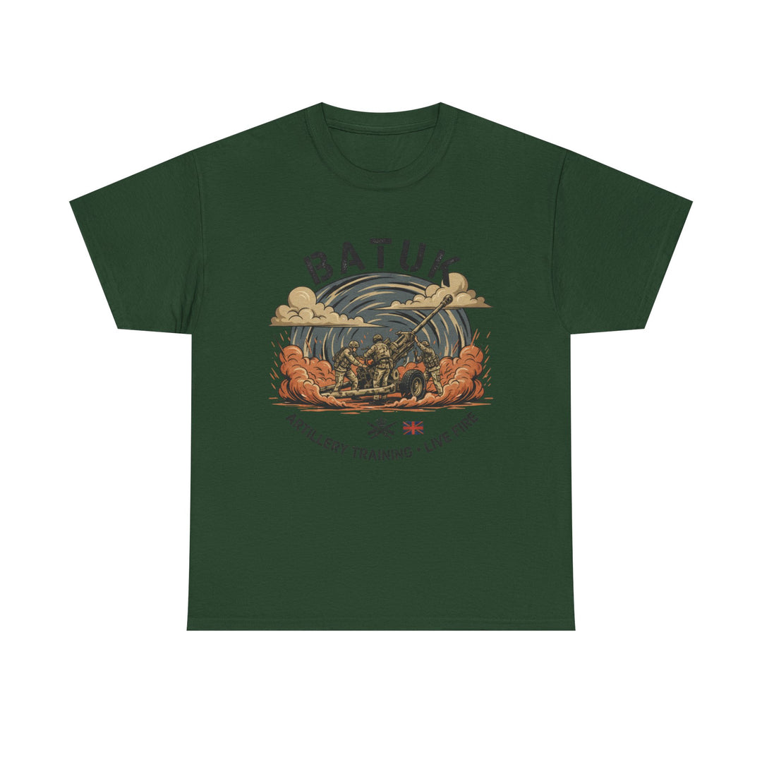 BATUK Artillery Training Tee — "Live Fire" Military Crew T-Shirt