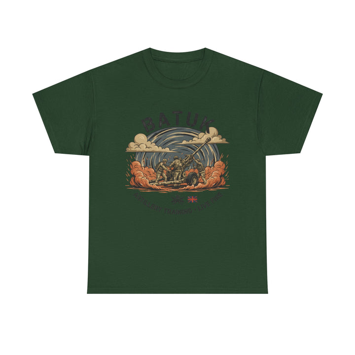 BATUK Artillery Training Tee — "Live Fire" Military Crew T-Shirt