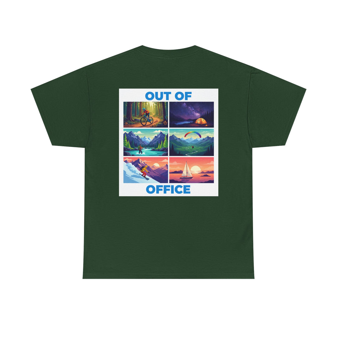 Out of Office T‑Shirt — Retro Travel Adventure Graphic Tee