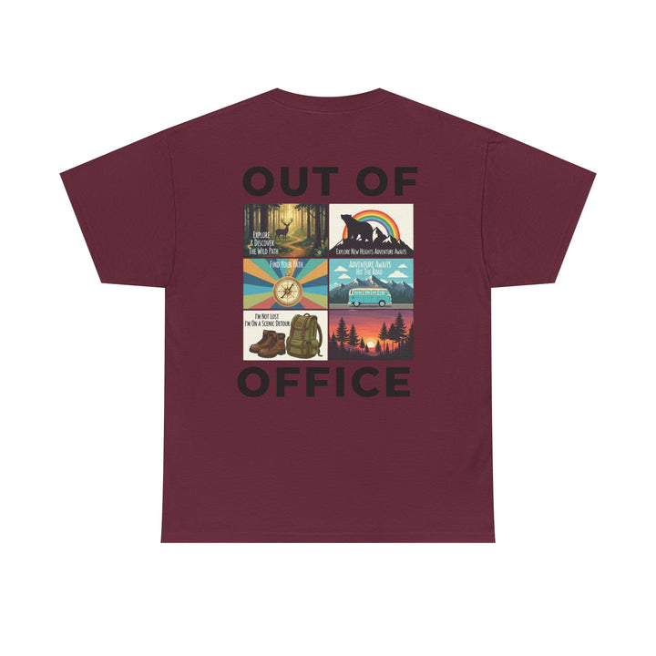Out of Office Tee — Adventure Travel Graphic T-Shirt